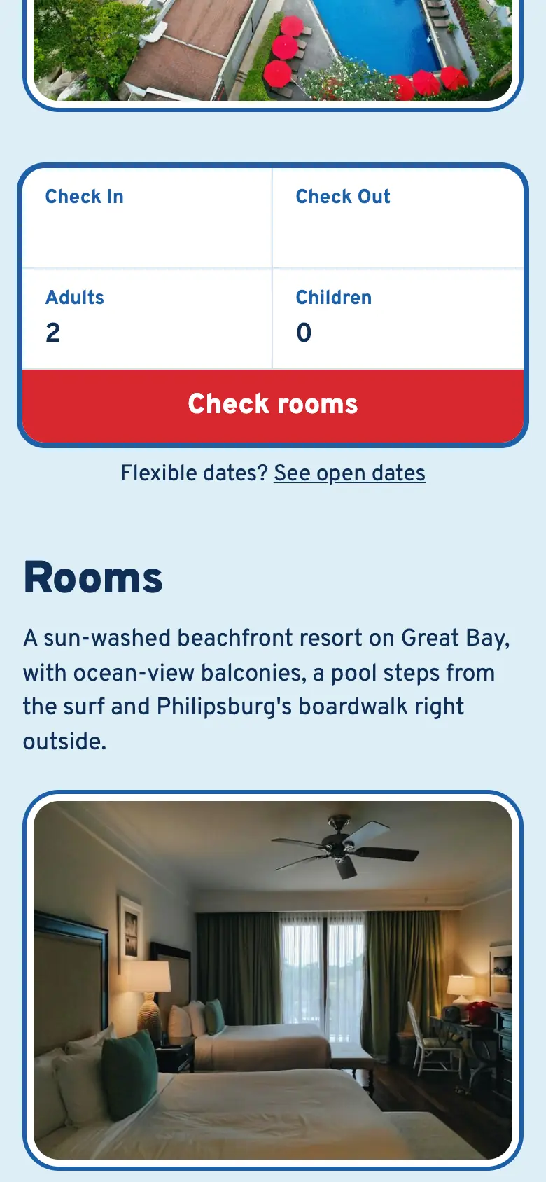 Wayfinder theme search on a phone
